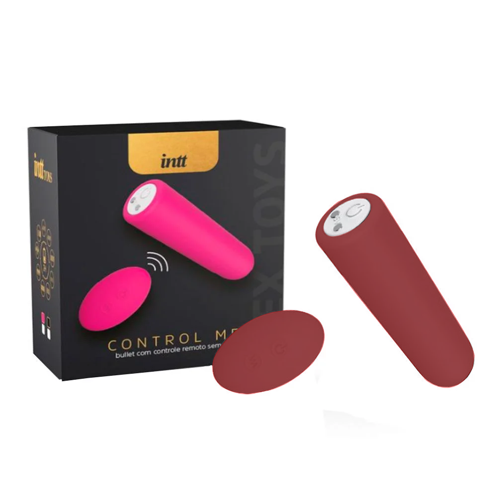 Control Me Preto Bullet Recarregável Com 9 Intensidades E Controle Remoto Sem Fio
