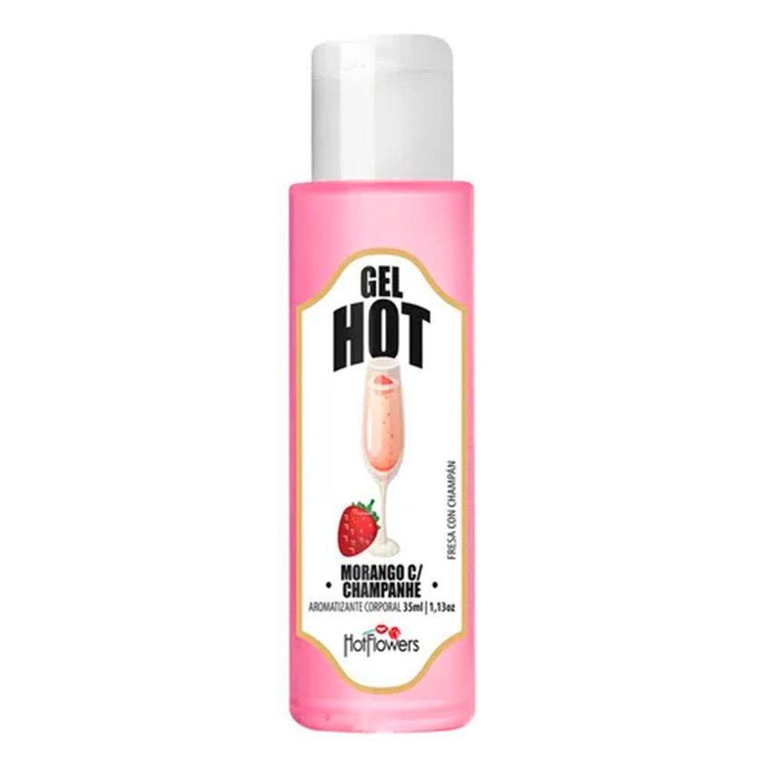 Gel Hot Morango c/ Champanhe