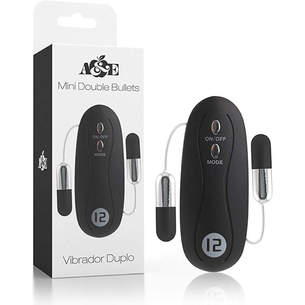 Vibrador Bullet Duplo Mini Double 12 Vibrações