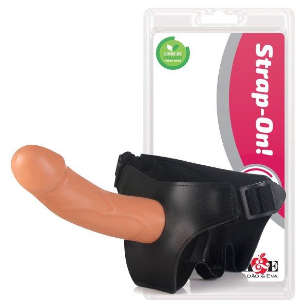 Strap On com Prótese Kenobi - 20x4 cm na cor pele - 340g