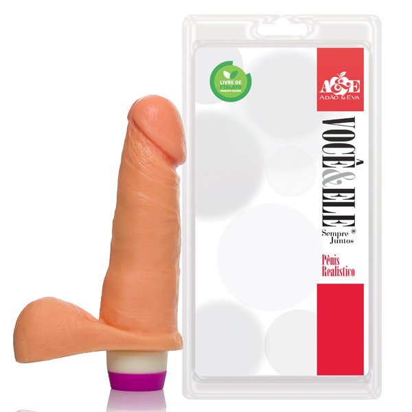 Prótese com escroto e vibrador 6 - 16,5x4 cm