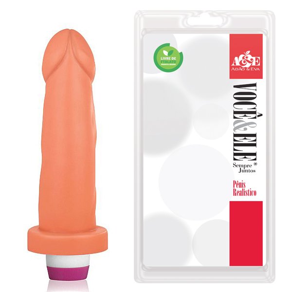 Prótese Tyranus com Vibrador - 17x4 cm
