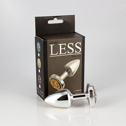 Plug LESS P (ABS) Cromado Com Pedra Cravejada Onix