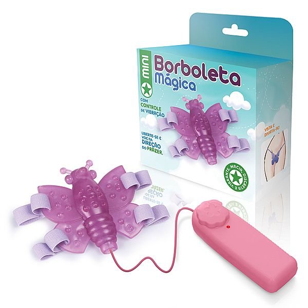 Borboleta Mágica Rosa - Vibração Multivelocidade