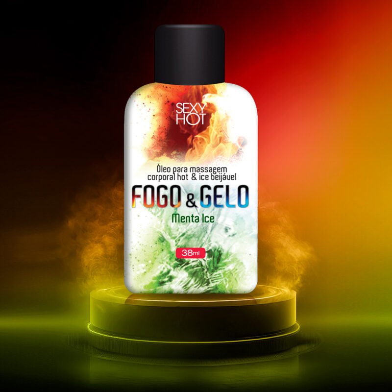 Fogo e Gelo Menta Ice - Óleo Excitante Beijável Esquenta e Esfria - 38ml - Imagem 2
