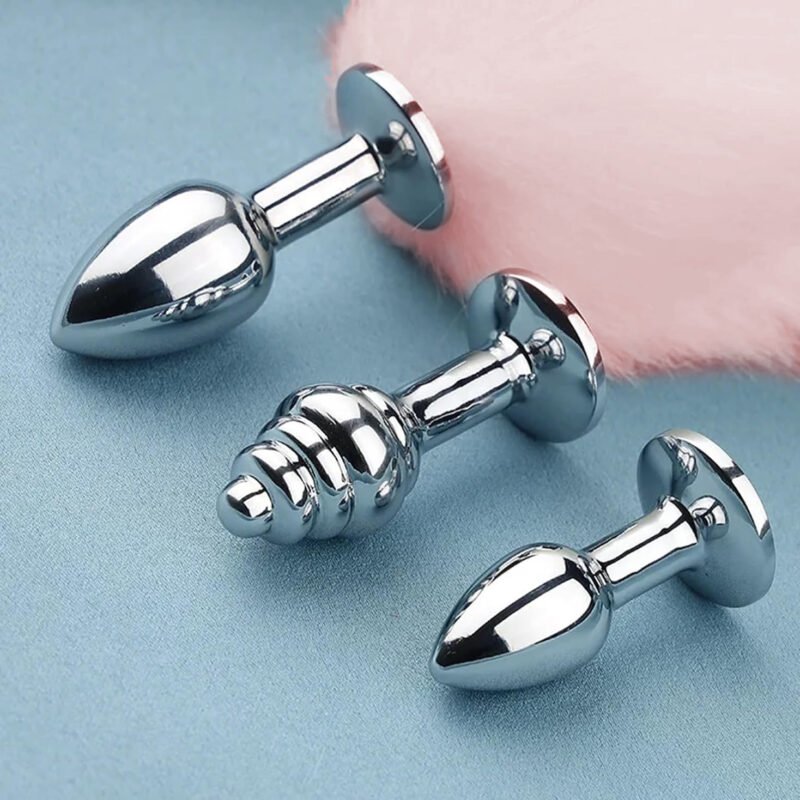 Kit Plugs Rabinho Rosa - Imagem 4