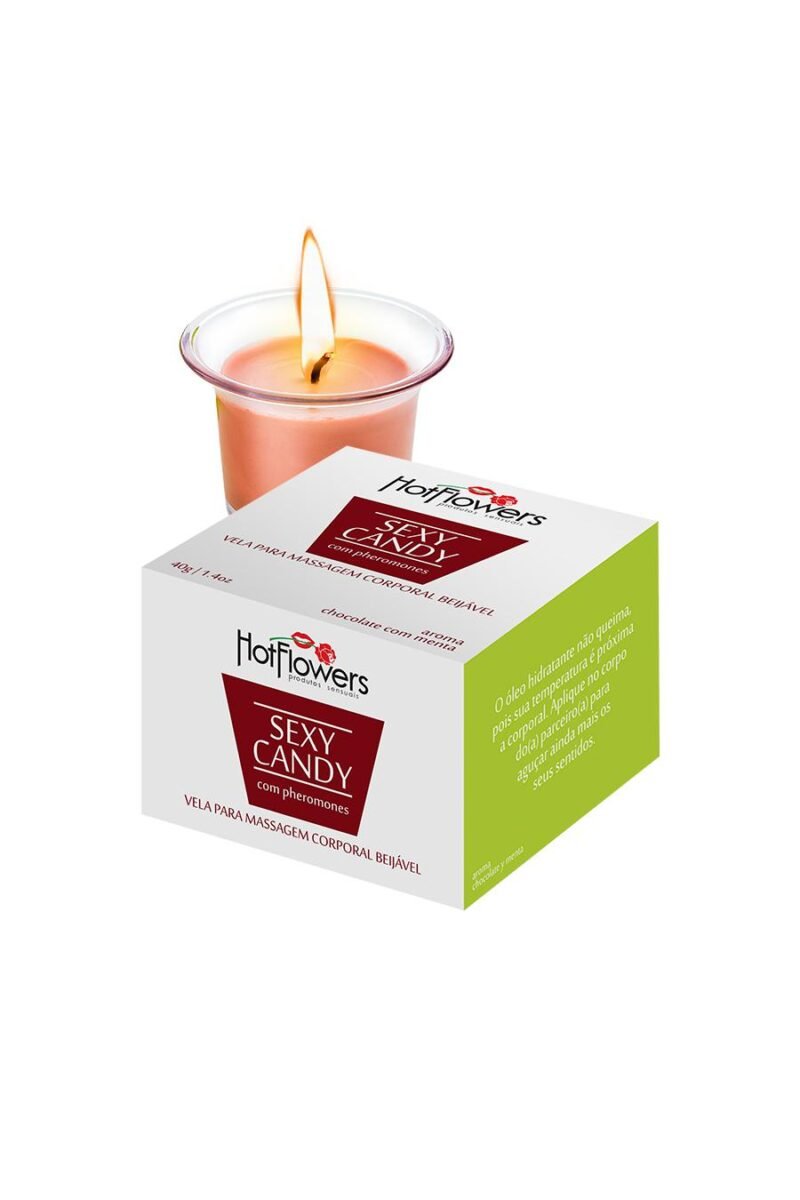 Vela Sexy Candy Chocolate c/ Menta - Imagem 2