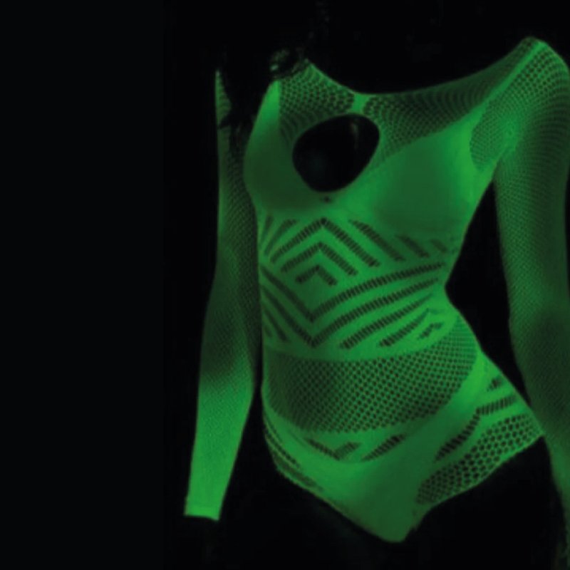 Body Arrastão que Brilha na Luz Negra